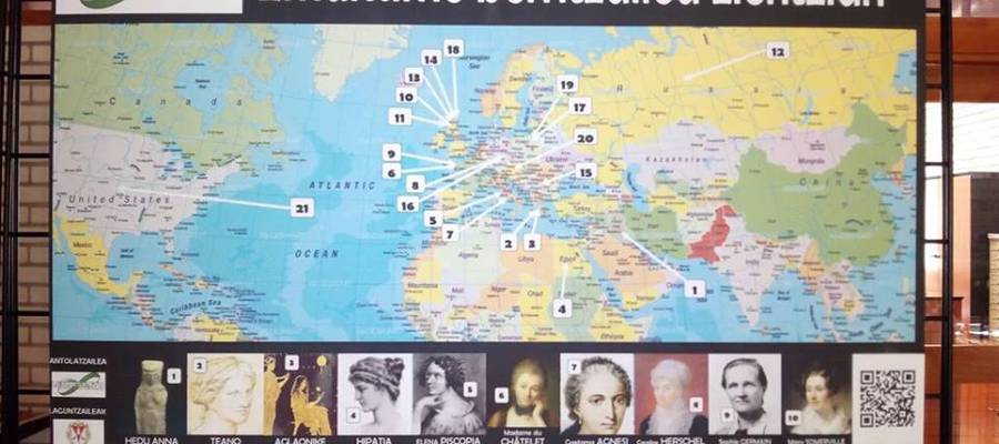 "Emakume berritzailea zientzian" erakusketa Legorretan