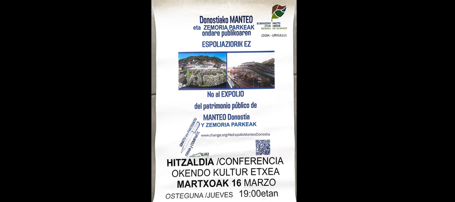 Video: de la Conferencia 'No al expolio en Manteo y Zemoria' (16-03-2023)