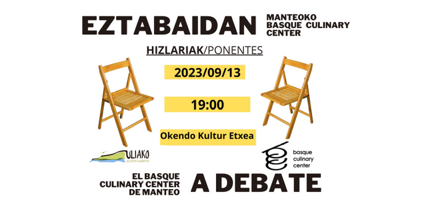 Eztabaida/Debate: Manteo eta Basque Culinary Center (2023-09-13)