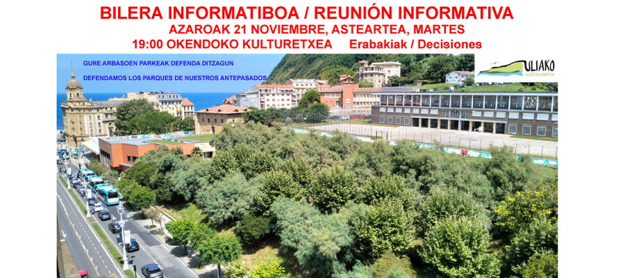 Bilera informatiboa // Reunión informativa (2023-11-21)