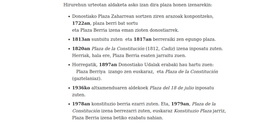 1722ko Plaza Berritik  2022ko Plaza Berrira heldu nahi dugu. Historia pixkat (1722-2022)