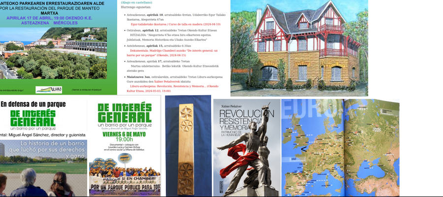 Hainbat deialdi apirilean // Varias convocatorias en abril