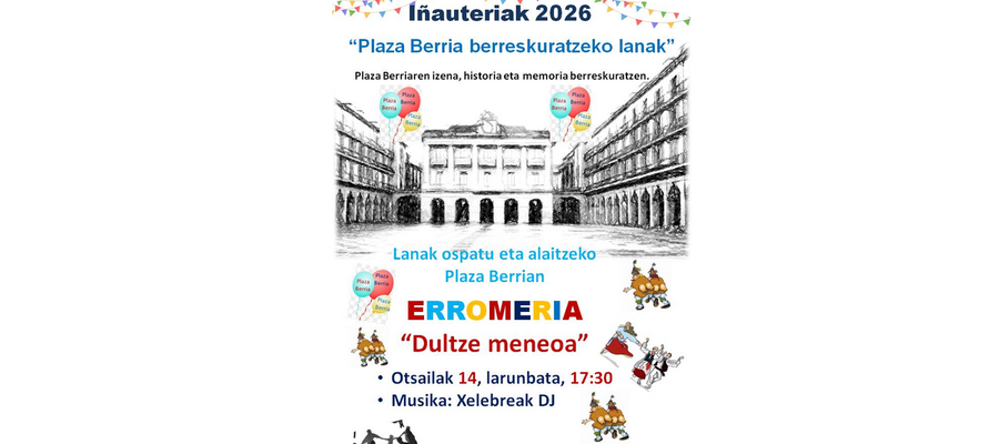 2026ko inauterietan... 1722ko Plaza Berria berreskuratzen