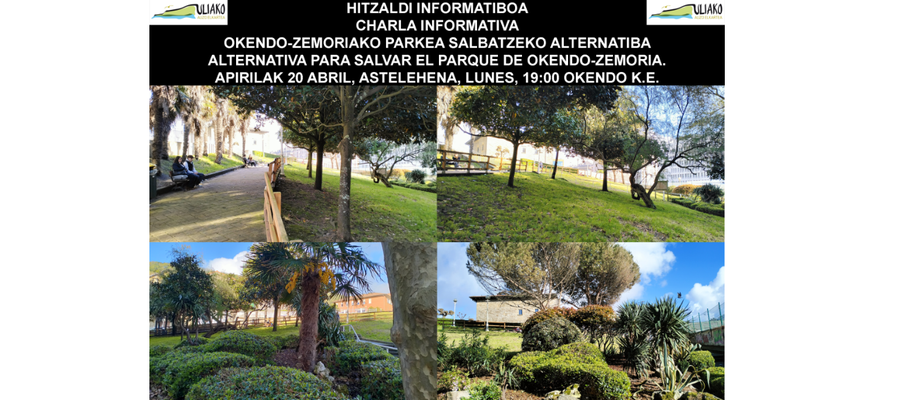 Zemoriako parkea - Hitzaldi informatiboa / Charla (2026-04-20,19:00)
