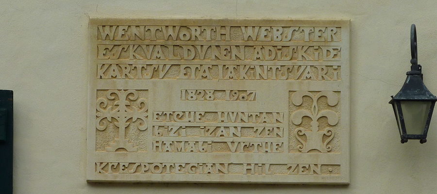 Wentworth Webster euskalariaren bizilekua