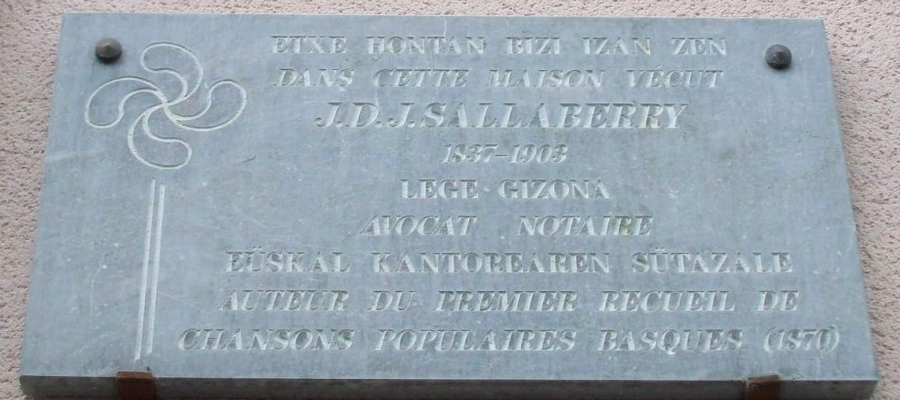 J. D. J. Sallaberry abokatuaren bizitokia