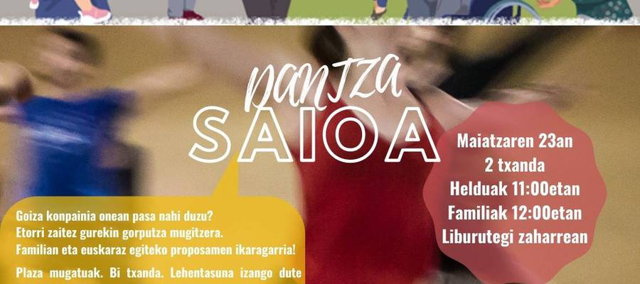 ZALDIBARKO BERBALAGUNEK DANTZA SAIO BATERA GONBIDATZEN ZAITUZTETE