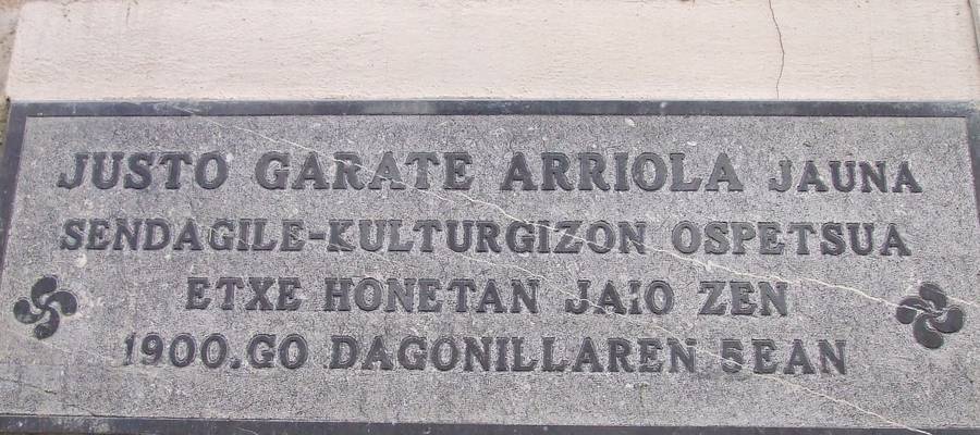 Justo Garate euskalariaren sortetxea