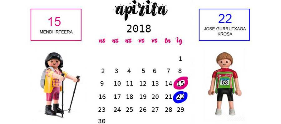 Apirileko agenda haur eta gurasoentzat